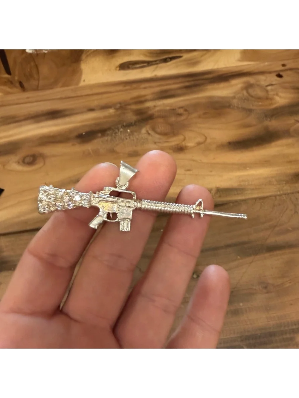 Sterling silver 2nd Amendment pendant vintage Y2K era